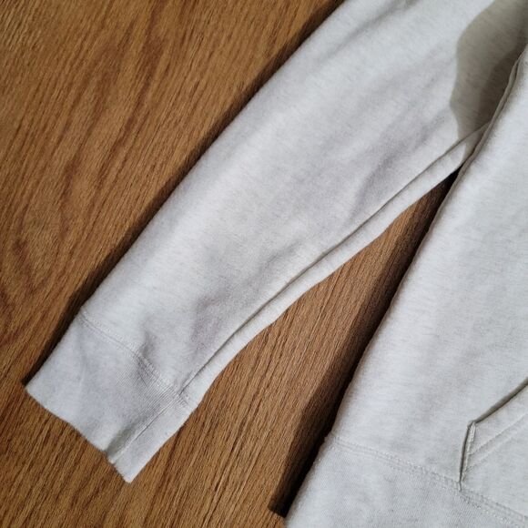 Gap Logo Hoodie Sweatshirt Heather White Ivory Women's Size XS Extra Small - Picture 6 of 6